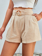Essnce Ladies' Solid Pleated Casual Shorts